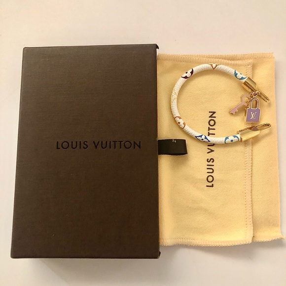 Louis Vuitton White Monogram Multicolor Luck it Bracelet - Picture 7 of 7